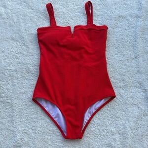 Geode Red One-Piece Swimsuit - Women's S